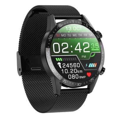 2020 new arrival round full touch screen bracelet reloj ip68 waterproof t03 fitness smart watch for men body temperature monitor